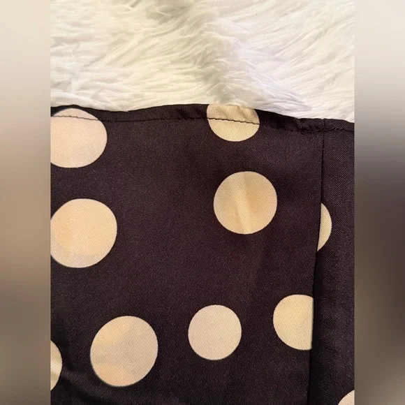 Donna Karen Polka Dot Halter Dress - Black and White - Picture 6 of 6